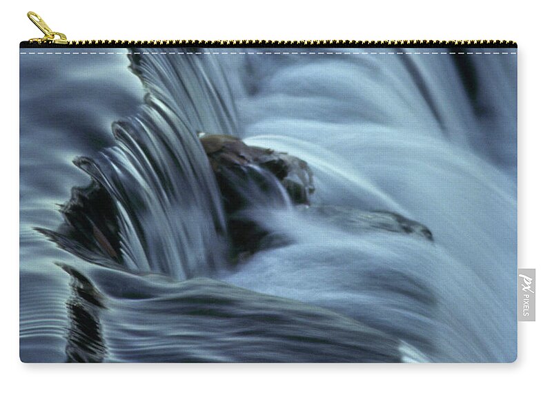Waterfall Zip Pouch featuring the photograph In The Flow by Terri Harper
