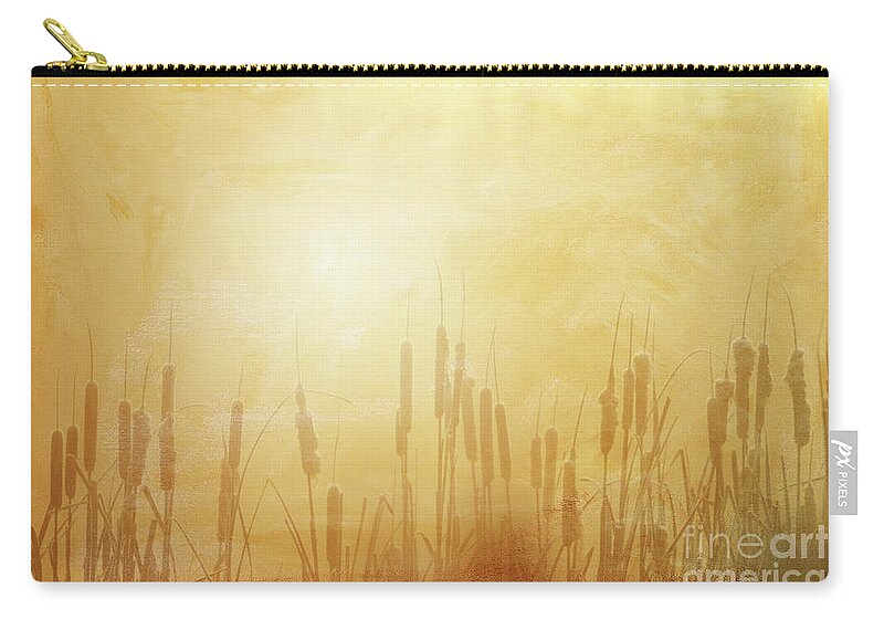 Marsh Zip Pouch featuring the photograph In the Mist - II by Beve Brown-Clark Photography