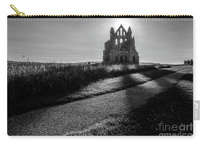 England Zip Pouch featuring the photograph In the shade BW by Mariusz Talarek