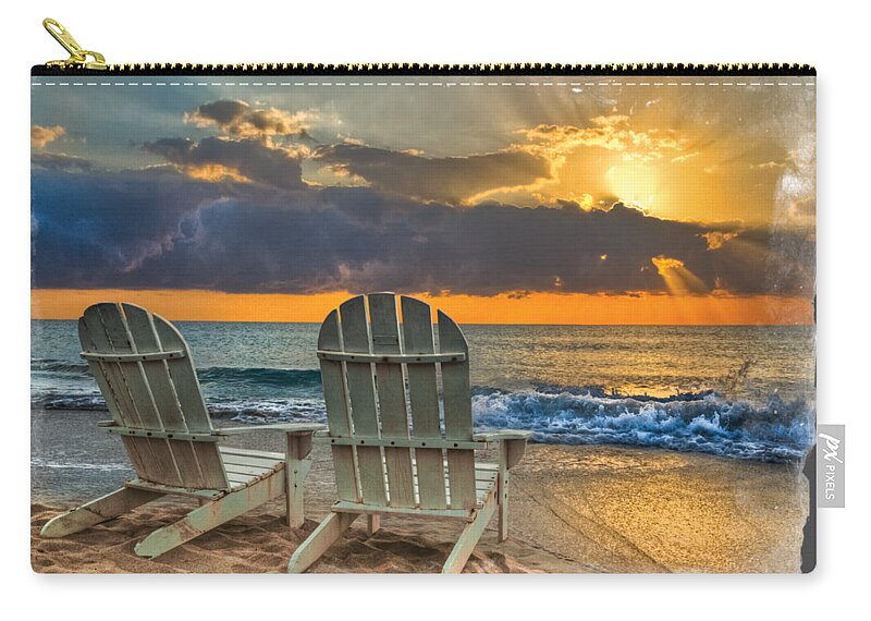 Landscapes Carry-all Pouch featuring the photograph In the Spotlight bordered by Debra and Dave Vanderlaan
