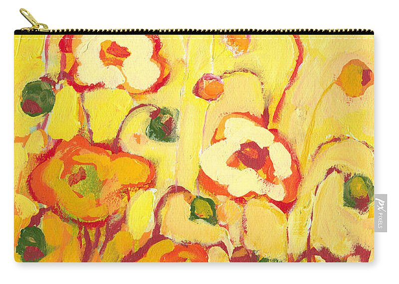 Floral Carry-all Pouch featuring the painting In the Summer Sun by Jennifer Lommers