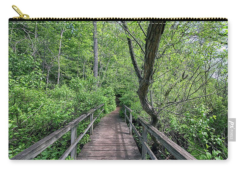 Hiking Zip Pouch featuring the photograph In the Trees by Jackson Pearson