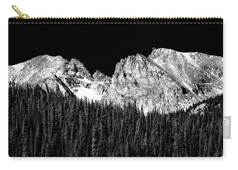Indian Peaks Zip Pouch featuring the photograph Indian Peaks - Continental Divide by James BO Insogna