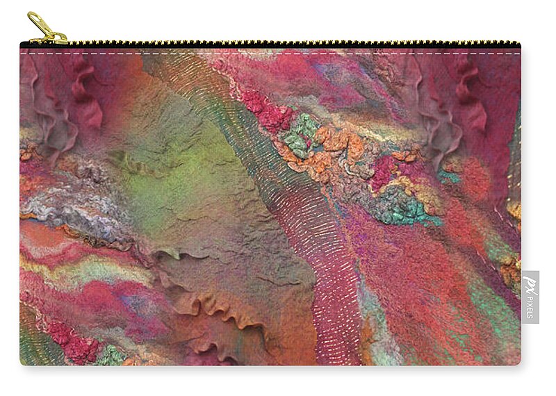 Russian Artists New Wave Zip Pouch featuring the painting Indian Spices by Marina Shkolnik