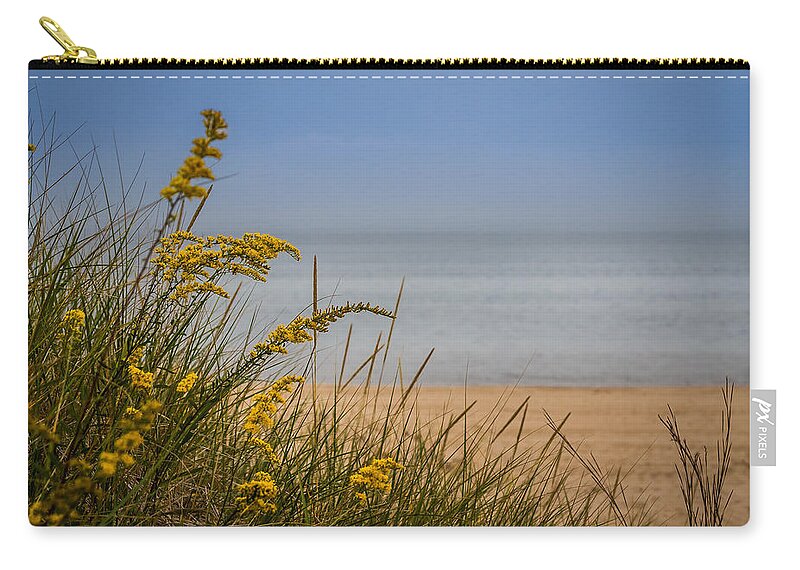 Beach Carry-all Pouch featuring the photograph Indiana Dunes on Lake Michigan by Ron Pate