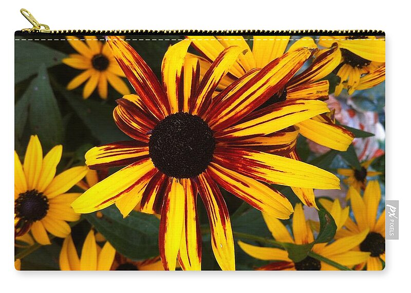 Flower Zip Pouch featuring the photograph Infected by Annie Walczyk