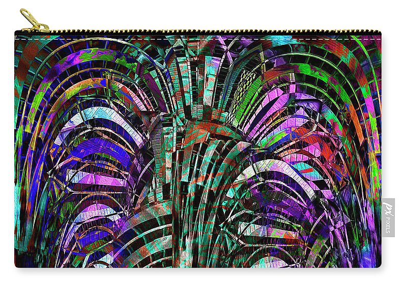 Nag004521 Zip Pouch featuring the digital art Exit 31 by Edmund Nagele FRPS