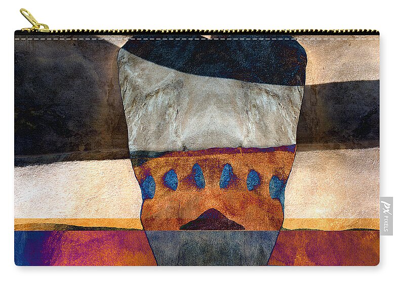 Santa Fe Zip Pouch featuring the photograph Inherent Number 2 by Carol Leigh