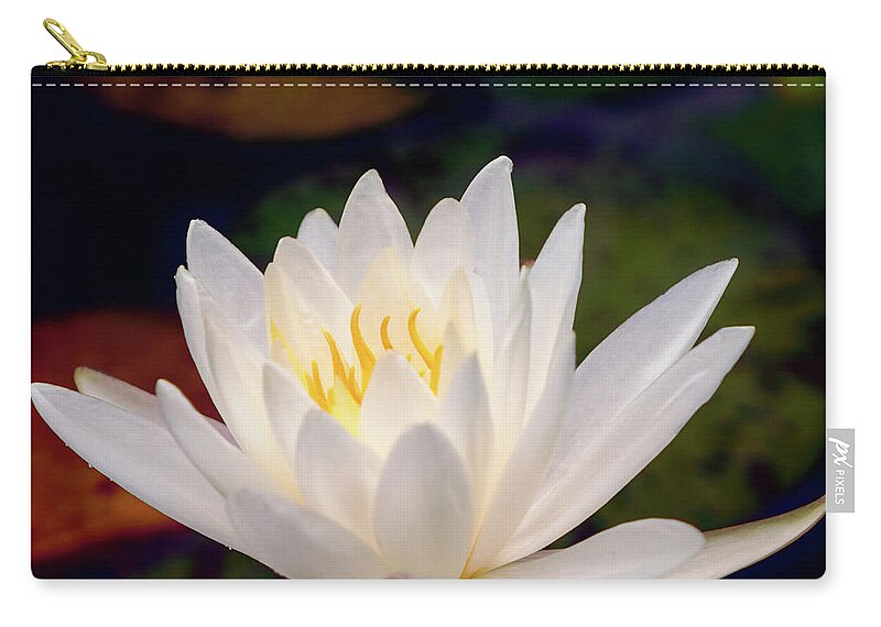 Gibbs Gardens Zip Pouch featuring the photograph Inner Glow by Doug Sturgess