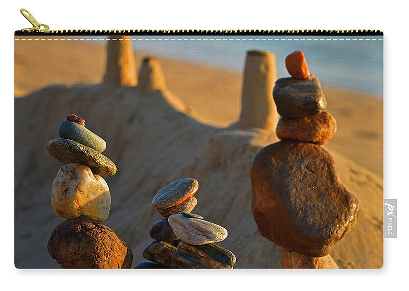 Zen Zip Pouch featuring the photograph Inner Peace by Dianne Cowen Cape Cod Photography