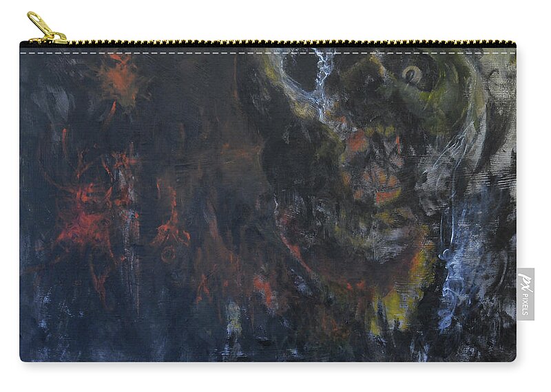 Ennis Zip Pouch featuring the painting Innocence Lost by Christophe Ennis