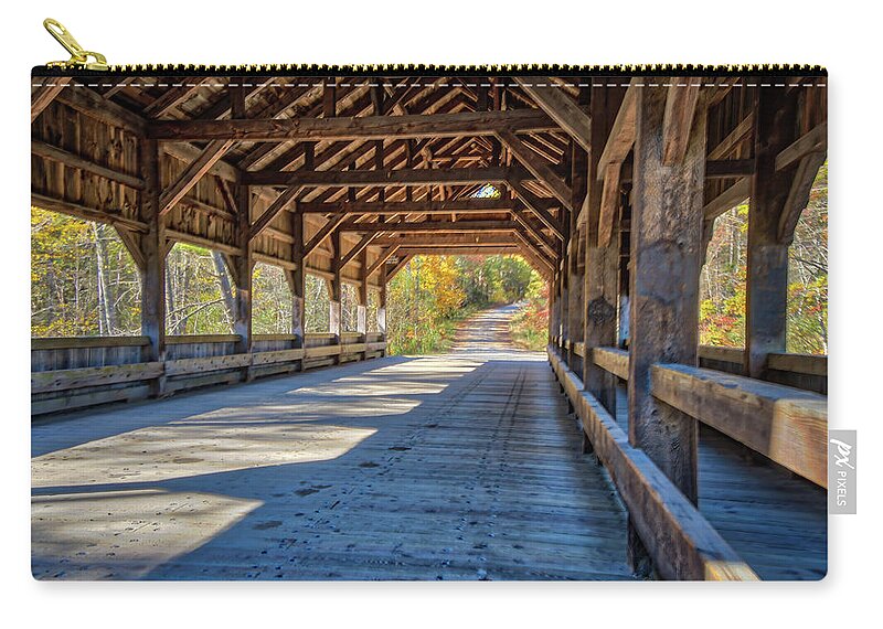 Brevard Zip Pouch featuring the photograph Inside the bridge by Jane Luxton