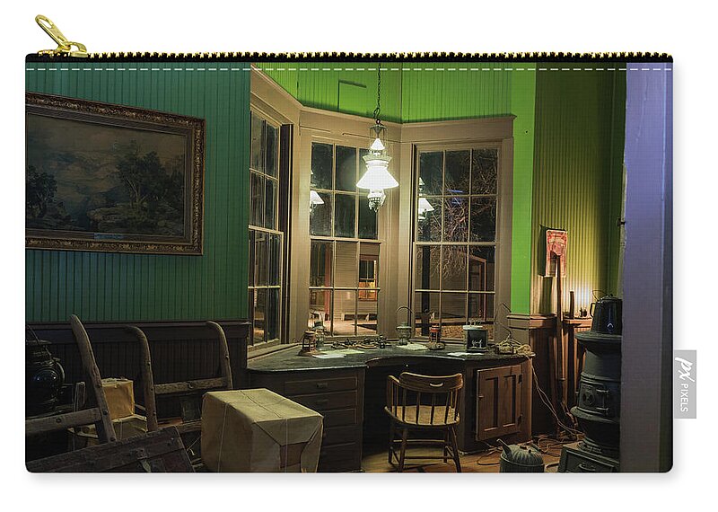 Jay Stockhaus Zip Pouch featuring the photograph Inside the Depot by Jay Stockhaus