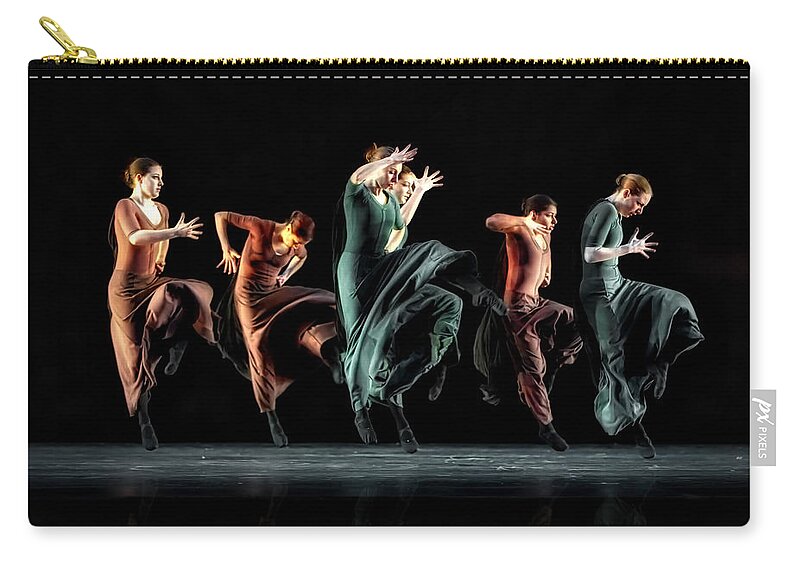Dance Zip Pouch featuring the photograph Fierce in Color by Jackie Sajewski