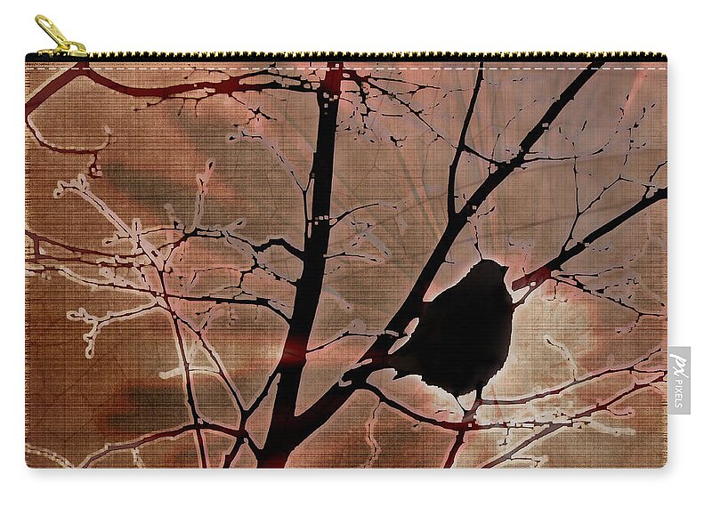 Tree Zip Pouch featuring the photograph Interconnection by Lauren Radke