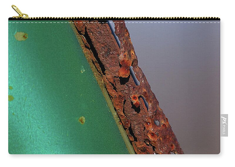 Abstract Zip Pouch featuring the photograph International Green by Sue Capuano