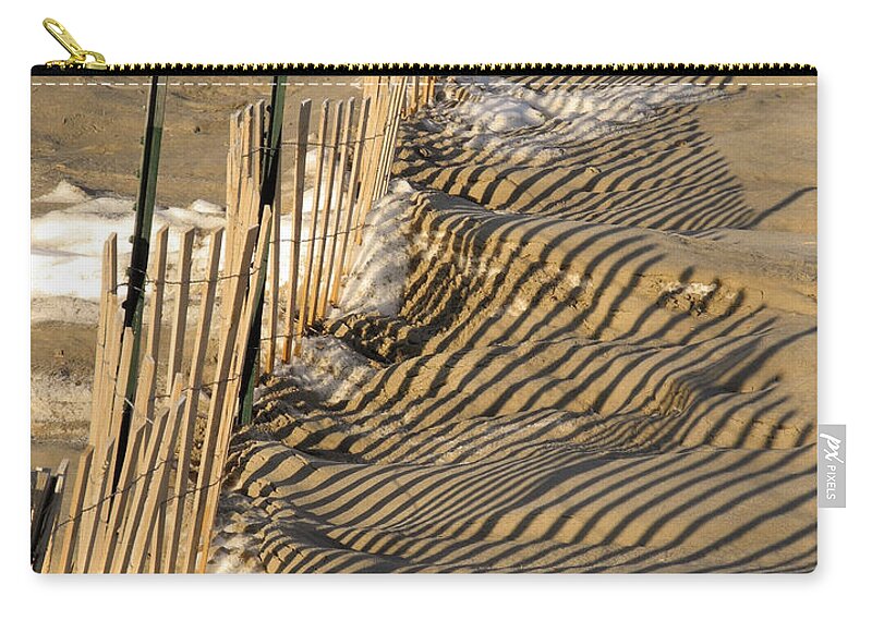 Fence Abstract Zip Pouch featuring the photograph Intersection by Lynda Lehmann