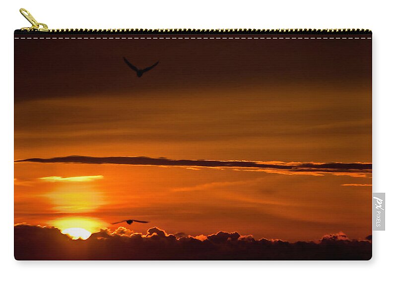 Sunrise Zip Pouch featuring the photograph Into The Light by Keith Armstrong