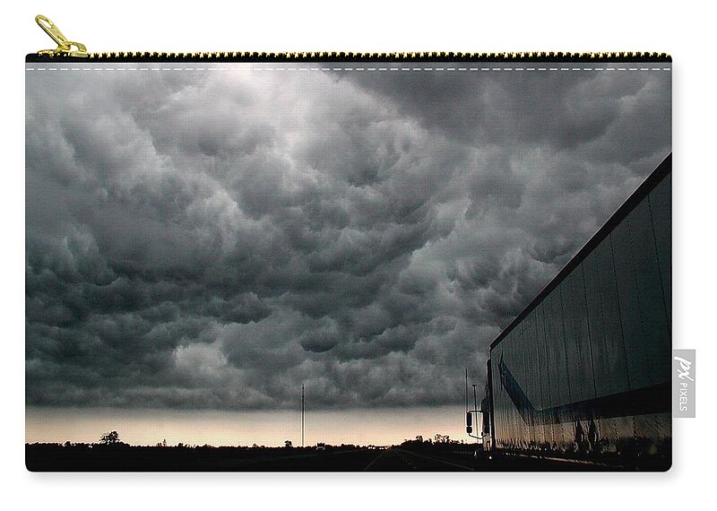 Storm Zip Pouch featuring the photograph Into The Storm by DArcy Evans