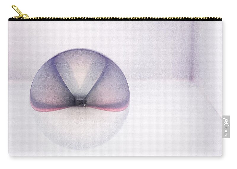 Abstract Zip Pouch featuring the photograph Introspection by Dean Birinyi