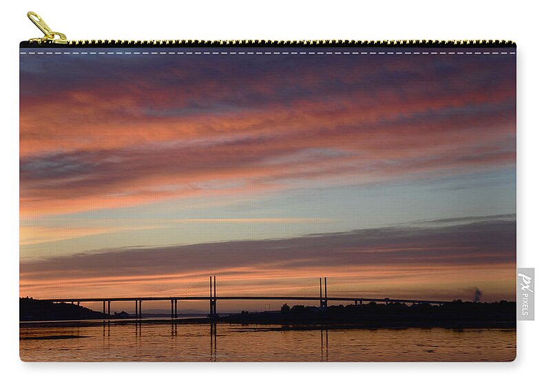 Inverness Sunrise Zip Pouch featuring the photograph Inverness Dawn by Gavin MacRae
