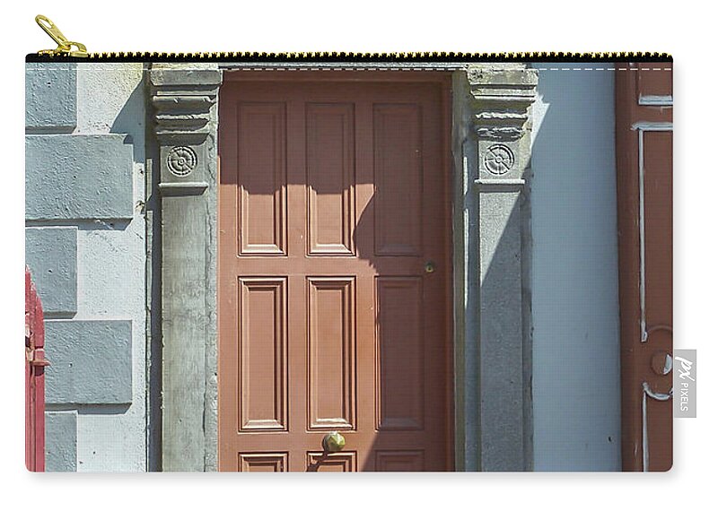 Irish Zip Pouch featuring the photograph Irish Door by Teresa Mucha
