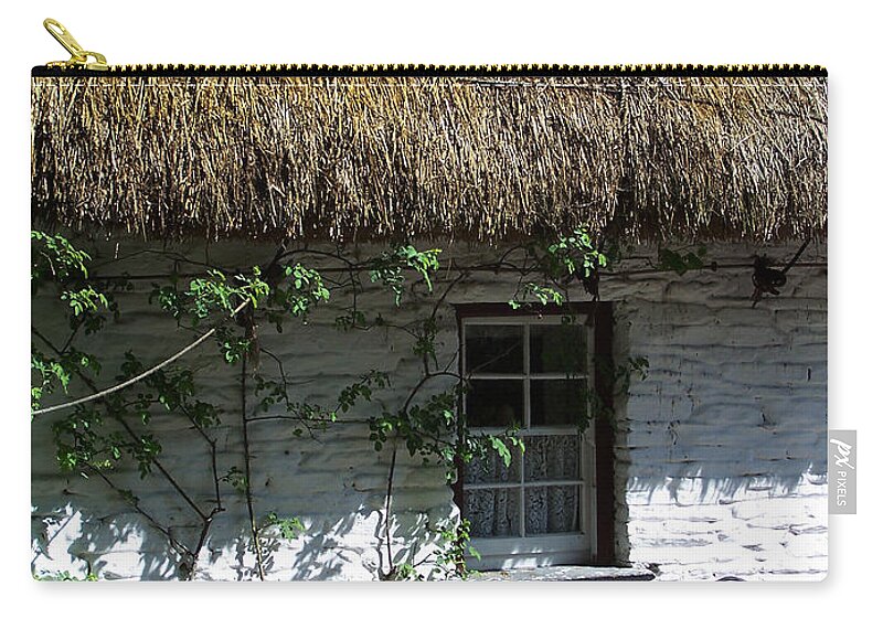 Irish Carry-all Pouch featuring the photograph Irish Farm Cottage Window County Cork Ireland by Teresa Mucha