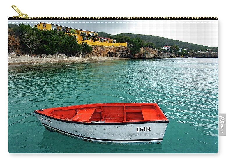 Boat Zip Pouch featuring the photograph Isha by Kurt Van Wagner