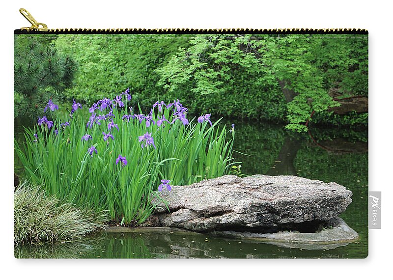 Japanese Gardens Zip Pouch featuring the photograph Japanese Gardens - Spring 03 by Pamela Critchlow