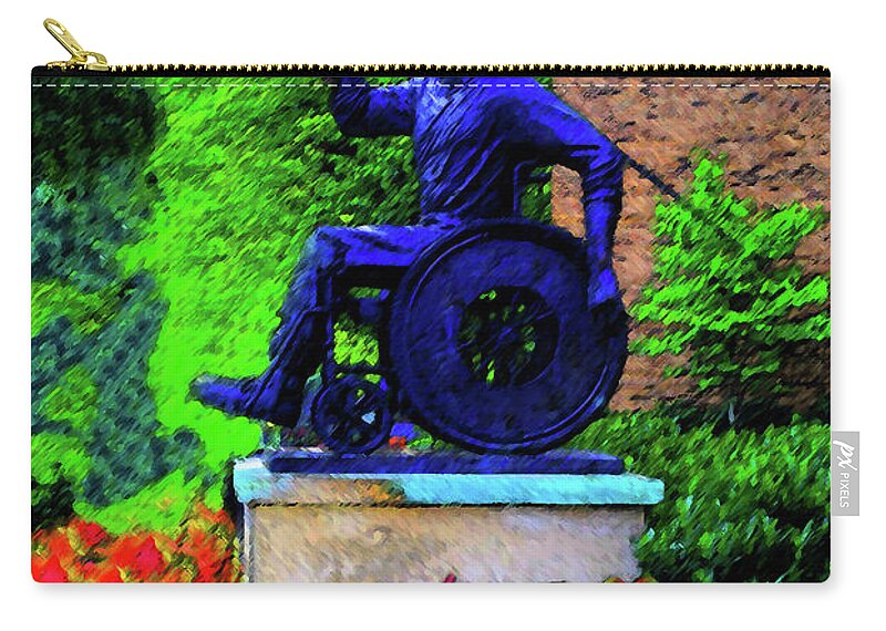 Wheelchair Zip Pouch featuring the photograph Javelin of Flight by Jost Houk