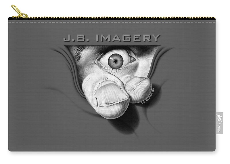 Joe Burgess Zip Pouch featuring the digital art J.B. Imagery by Joe Burgess