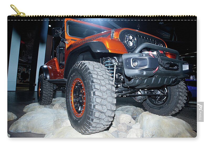 Jeep Carry-all Pouch featuring the photograph Jeep at the Show by Rich S