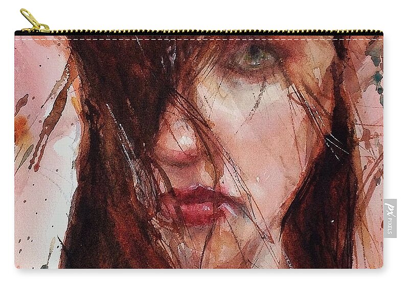 Portrait Carry-all Pouch featuring the painting Jerry by Judith Levins