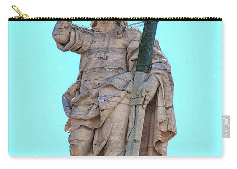Architecture Zip Pouch featuring the photograph Jesus Christ statue by Travis Rogers