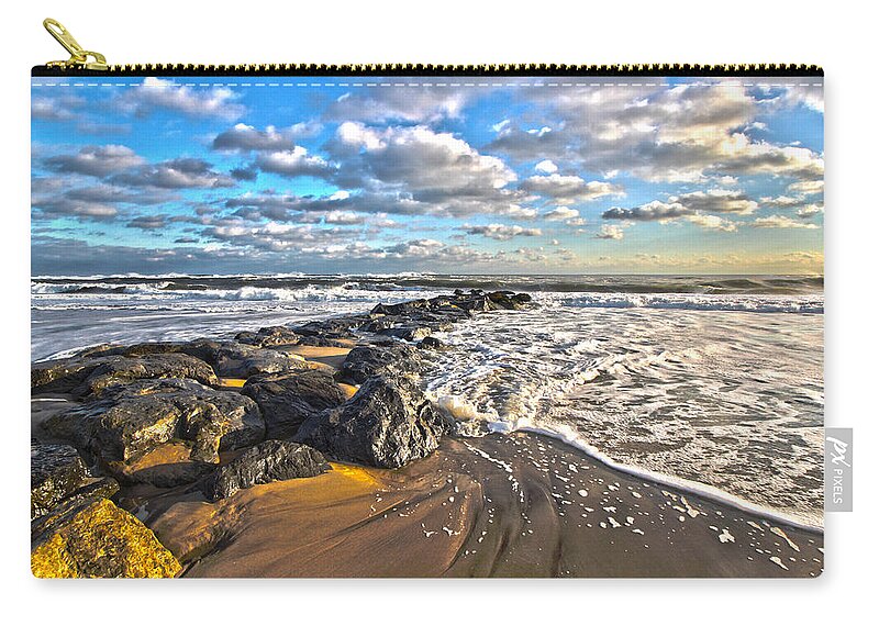 Jetty Four Zip Pouch featuring the photograph Jetty Four by Robert Seifert