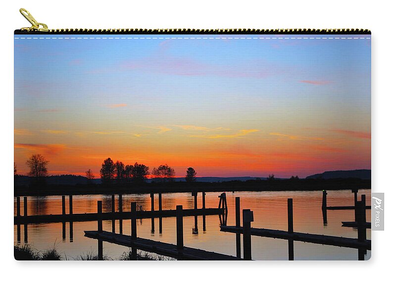  Zip Pouch featuring the photograph Jetty Island Too by Brian O'Kelly