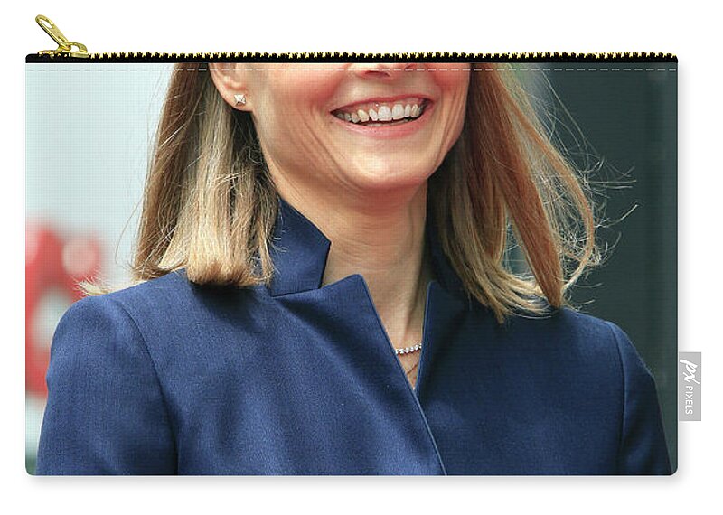 Jodie Foster Zip Pouch featuring the photograph Jodie Foster by Nina Prommer