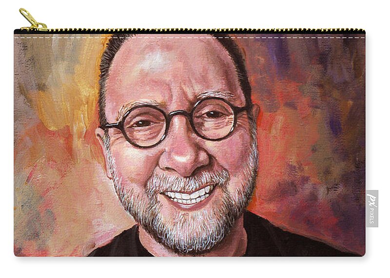 John Beckley Zip Pouch featuring the painting John Beckley by Christopher Shellhammer