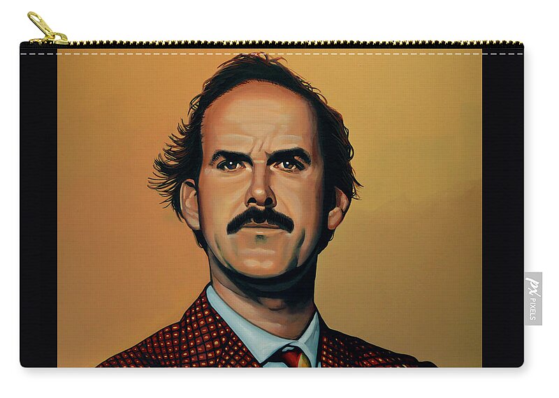 John Cleese Carry-all Pouch featuring the painting John Cleese by Paul Meijering