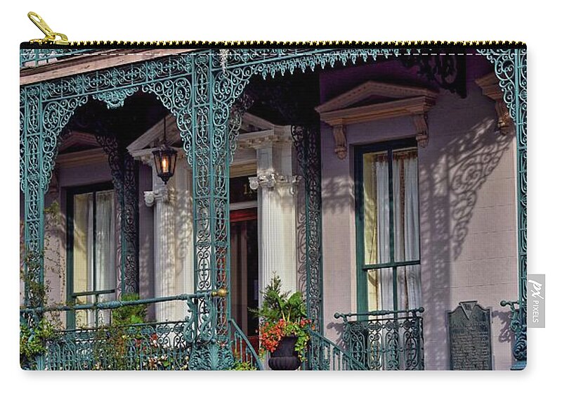 Culture Zip Pouch featuring the photograph John Rutledge Home, Charleston by Skip Willits