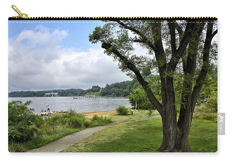 jonas Green Zip Pouch featuring the photograph Jonas Green State Park - Annapolis Maryland by Brendan Reals