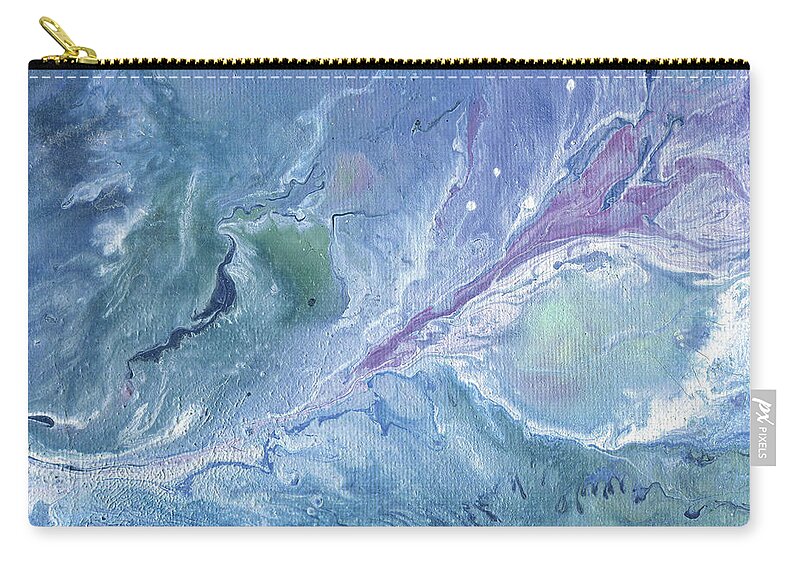 Acrylic Zip Pouch featuring the painting Journey by Joanne Grant
