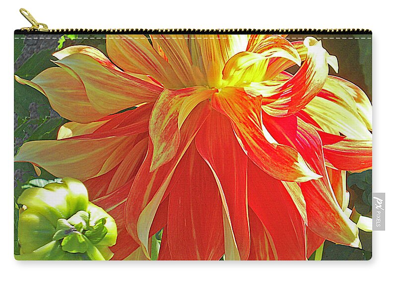 Flower Zip Pouch featuring the photograph Joy by Joyce Creswell