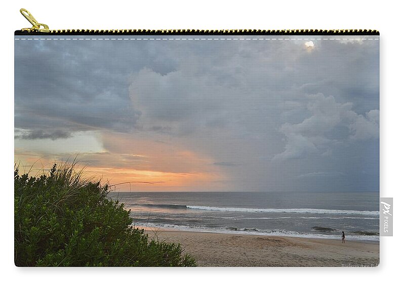 Obx Sunrise Zip Pouch featuring the photograph June 18, Sunrise by Barbara Ann Bell