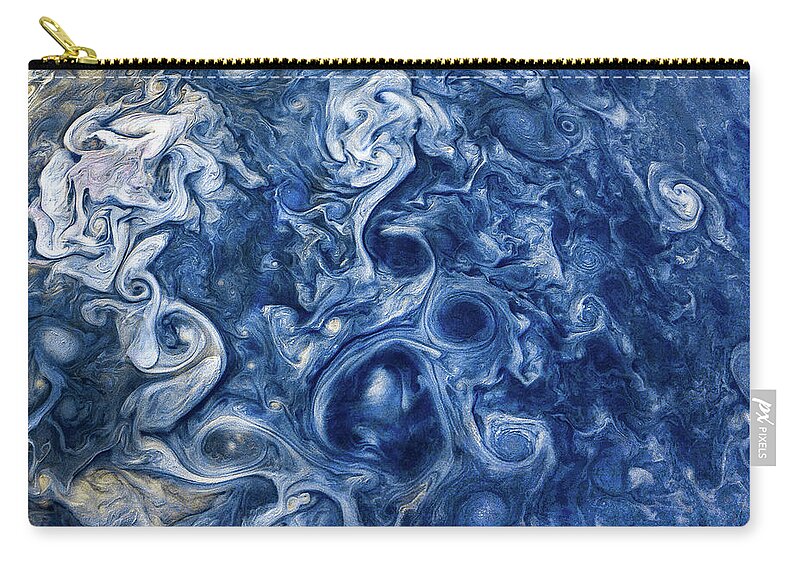 Juno Zip Pouch featuring the photograph Jupiter Blues 2 by Eric Glaser