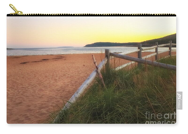 Acadia National Park Zip Pouch featuring the photograph Just in Time by Elizabeth Dow