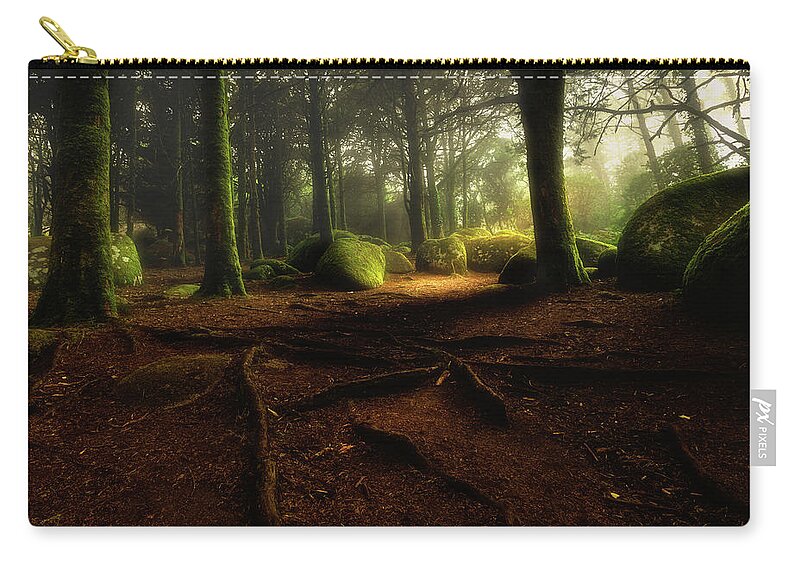 Sintra Zip Pouch featuring the photograph Just listen by Jorge Maia