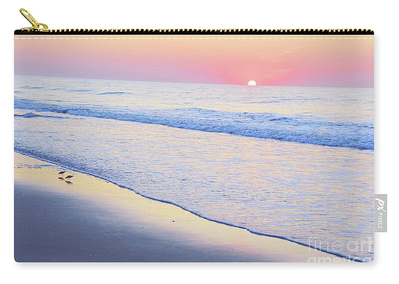 America Zip Pouch featuring the photograph Just The Two Of Us - Jersey Shore Series by Robyn King