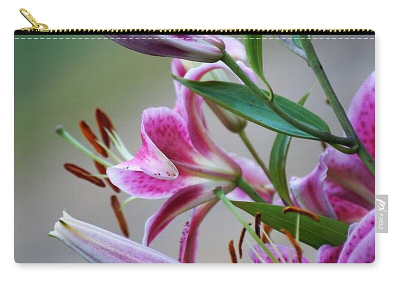 Lilly Zip Pouch featuring the photograph K and D Lilly 3 by Merle Grenz