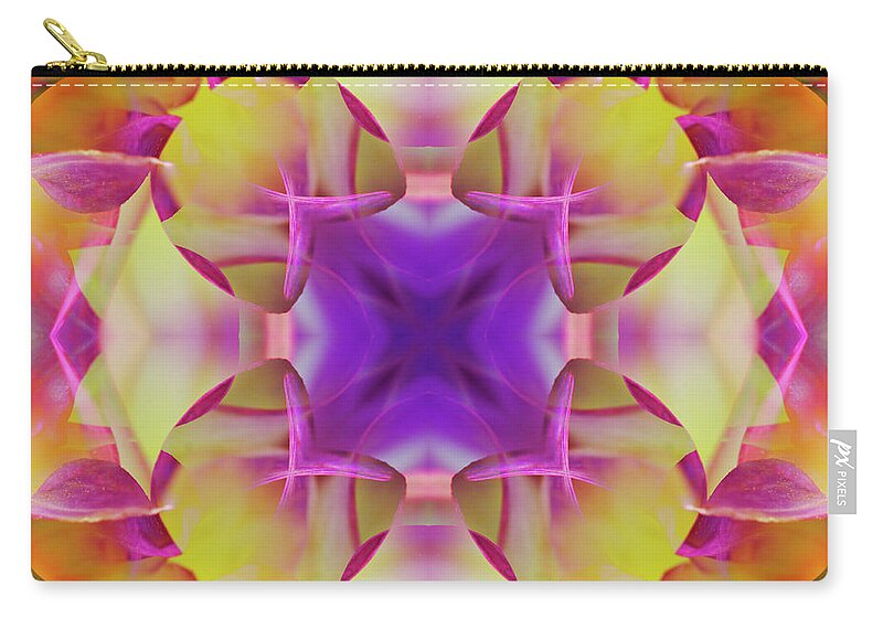 Kaleidoscope Zip Pouch featuring the photograph Kal11 by Morgan Wright